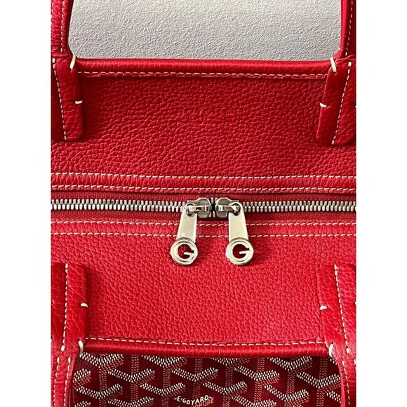 Goyard Goyardine Sac Chien Hardy PM Tote Bag Pet Carrier Purse & Pouch Red - Picture 15 of 16